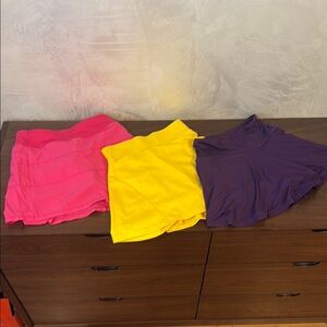 Women's Skirt Collection - Pink, Yellow, and Purple